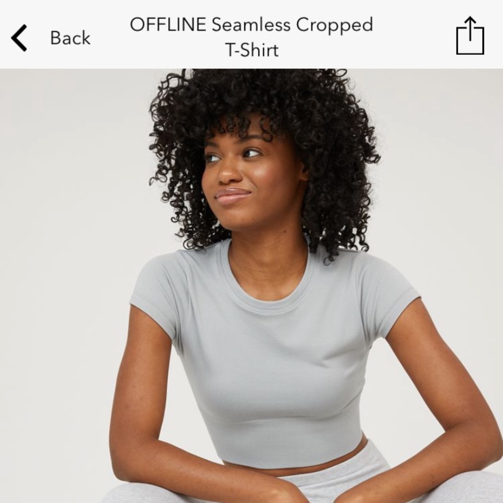 OFFLINE seamless cropped shirt